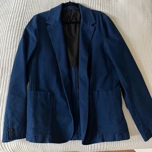 Navy Casual Unstructured Blazer - Mr. P